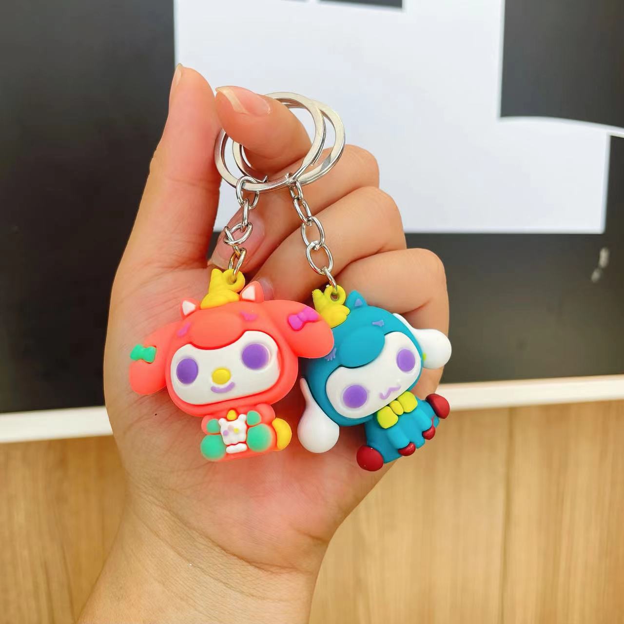 Wholesale Cartoon Cute Silicone Keychains ACCVIP-KC-Qichu009