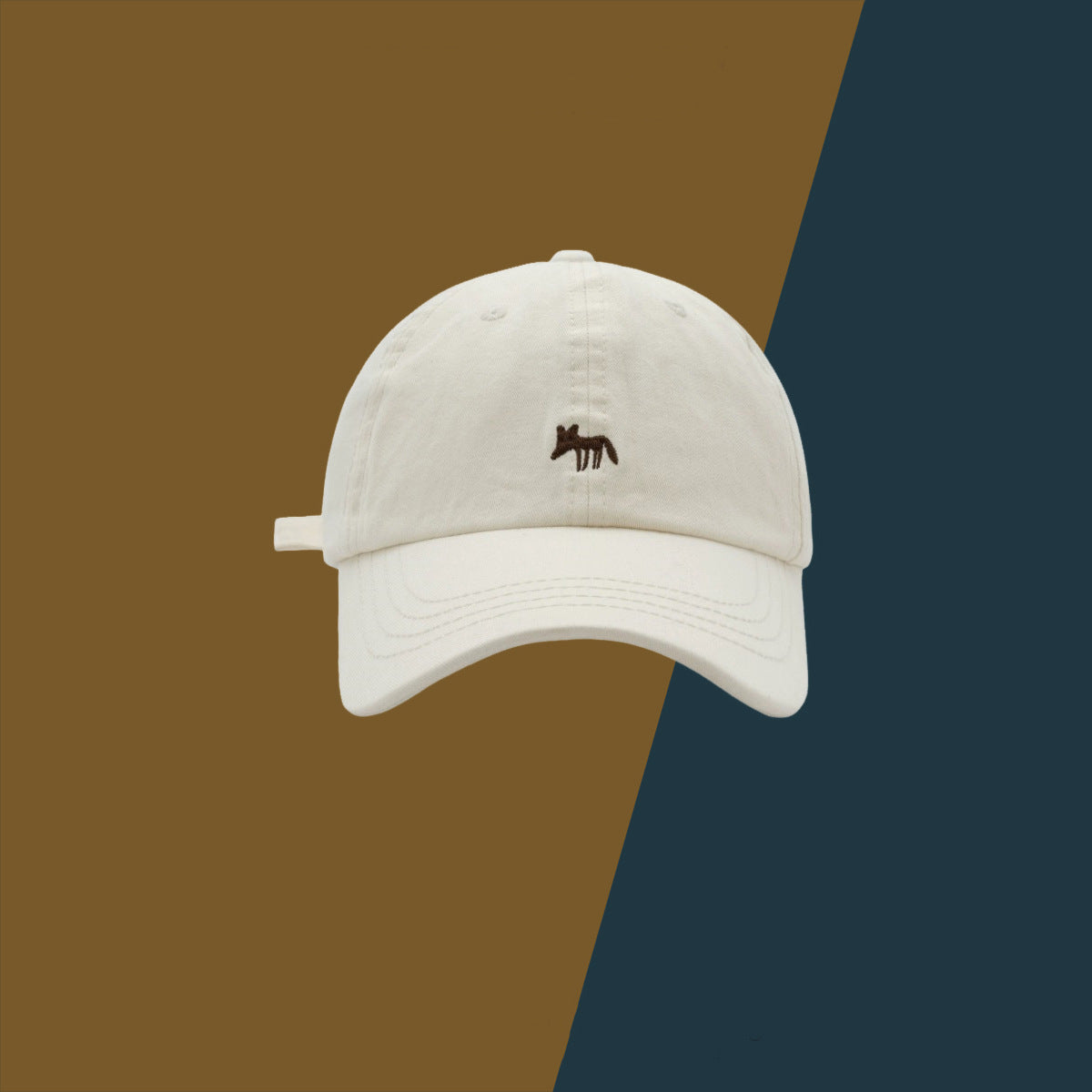 Wholesale Cute All-match Small Fox Embroidered Baseball Cap