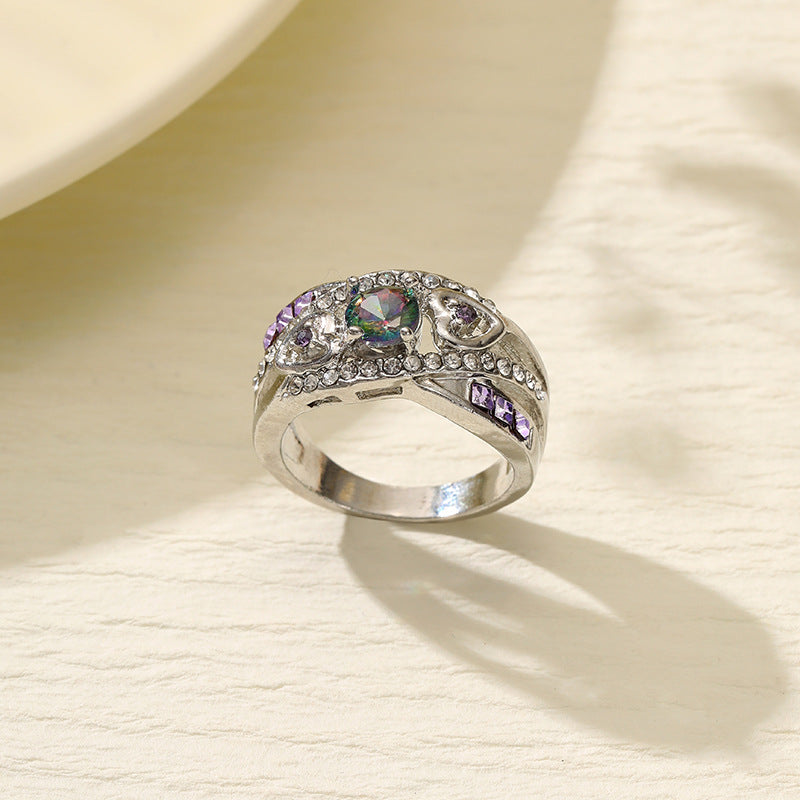Wholesale  purple diamond love ring