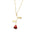 Wholesale Creative Water Drop Red Rose Necklace