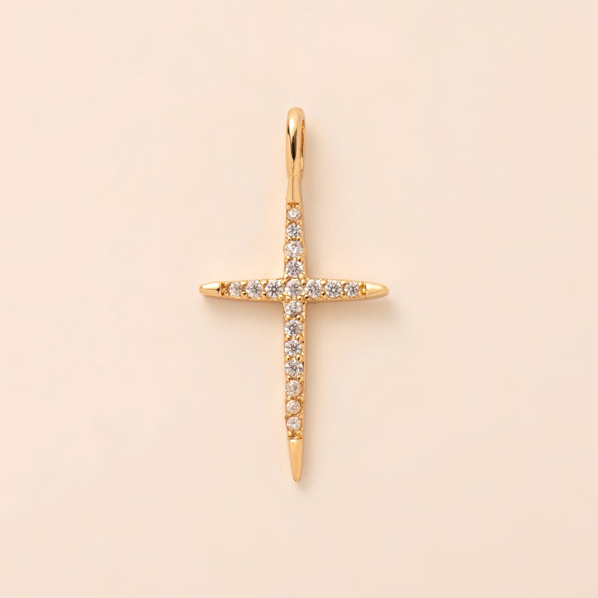 Wholesale Titanium Steel Moon DIY Eyes Cross Bamang Star Pendant Light Luxury  Necklace