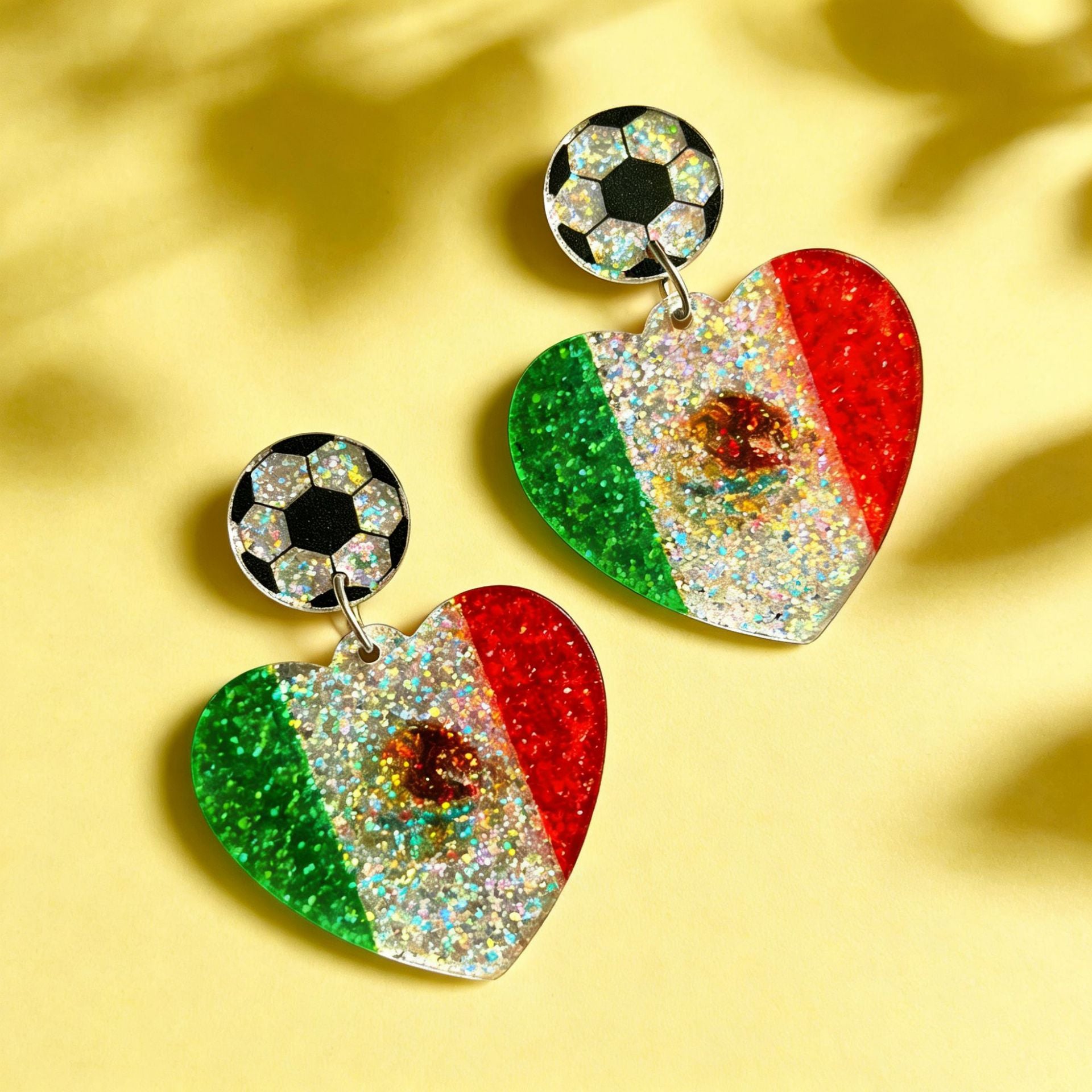 Wholesale US Canada Mexico World Cup Asian Football Champion Earrings