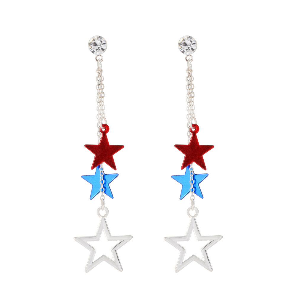Wholesale American Independence Day Series Earrings