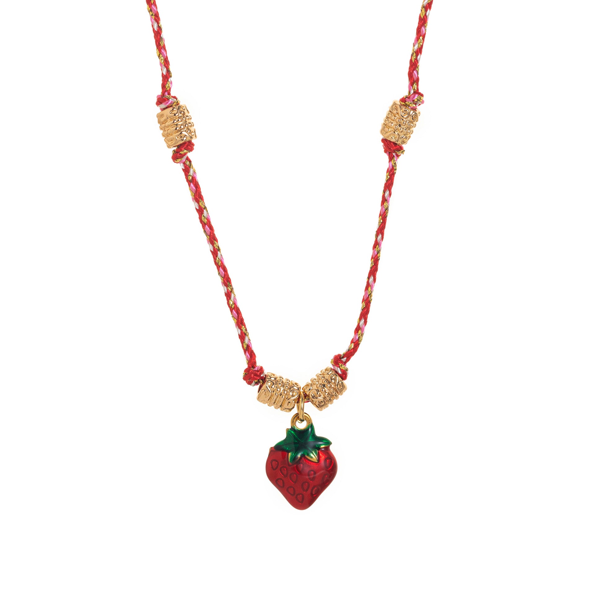 Wholesale Titanium Steel Necklace Fruit Ocean Drop Oil Color Pendant Necklace