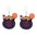 Wholesale Halloween Themed Earrings Funny Ghost Pumpkin Bat  Acrylic Earrings
