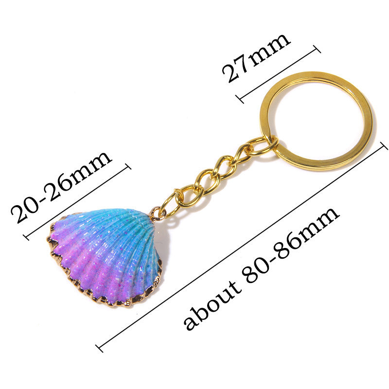 Wholesale Shell Golden Beach Keychain ACC-KC-GEB001