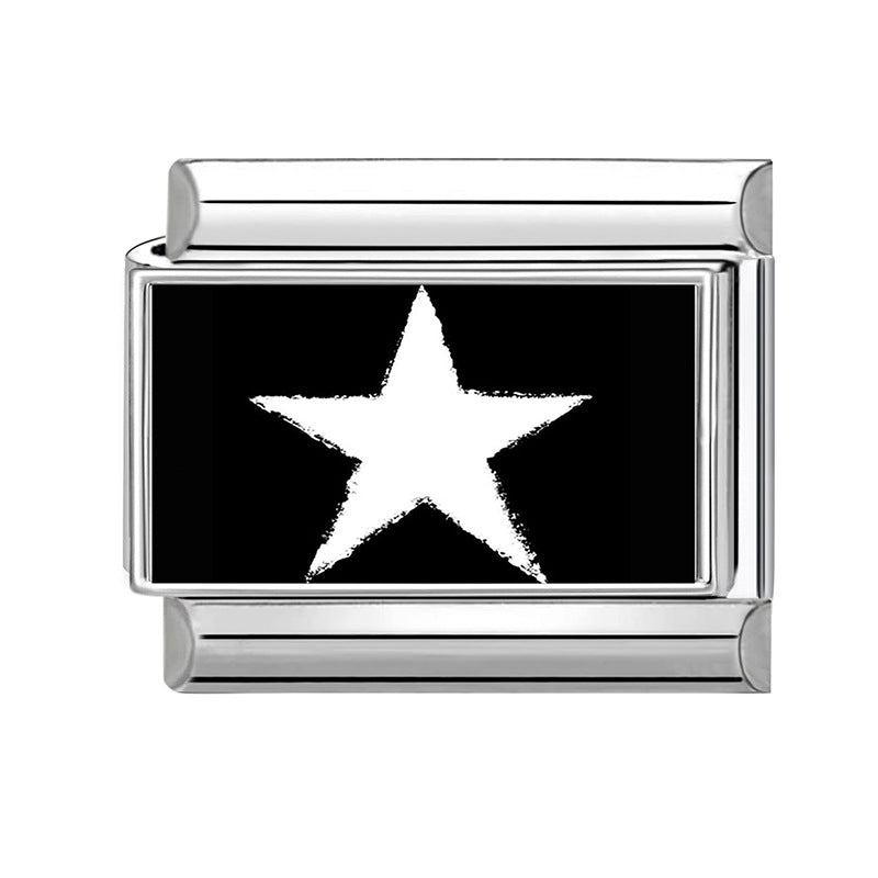 Wholesale 9mm Italian Charm Starter Bracelets DIY square Single Section Creative Stainless Steel Composable Bracelet