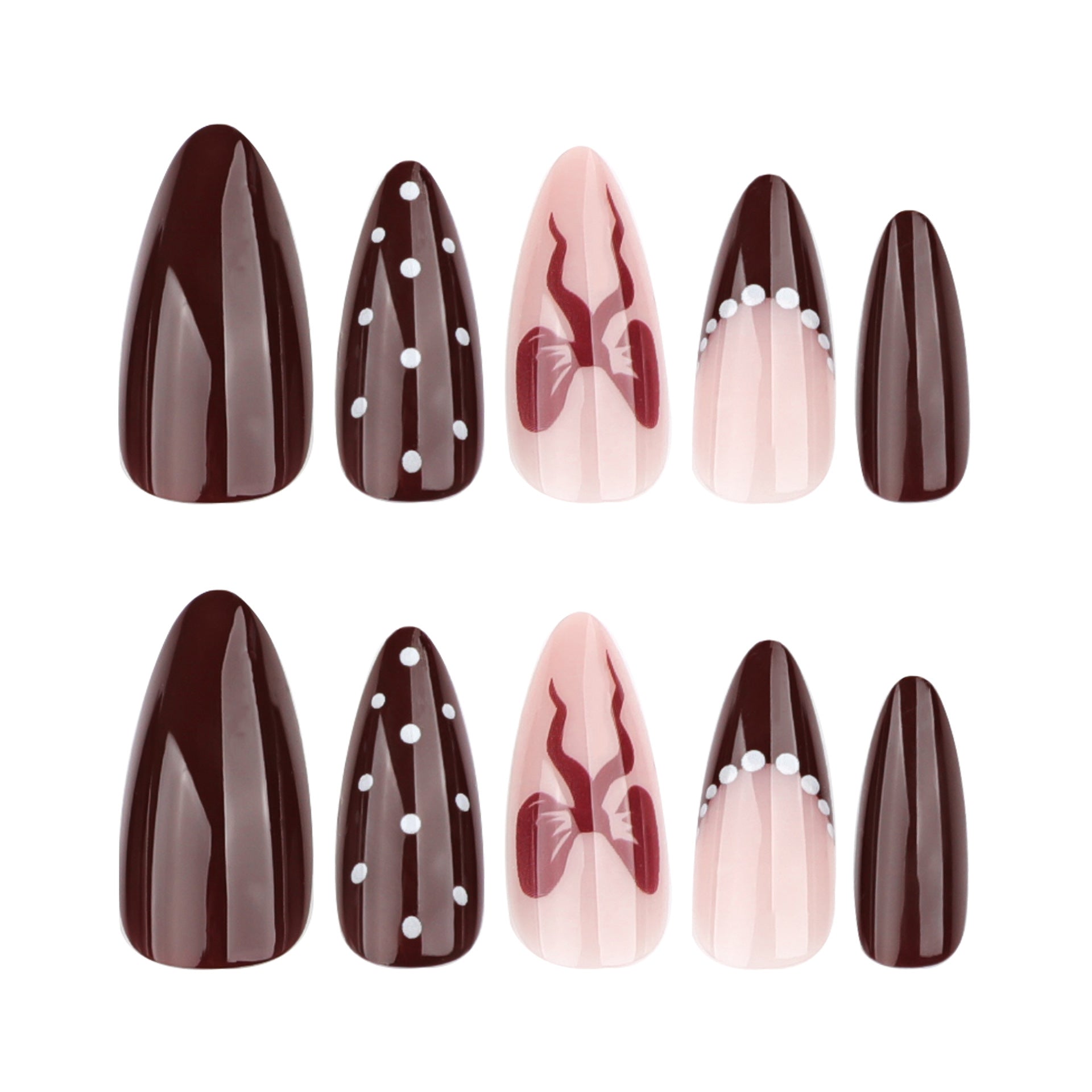 Wholesale 24 Pieces/box Bow Nails Kits Nail Stickers