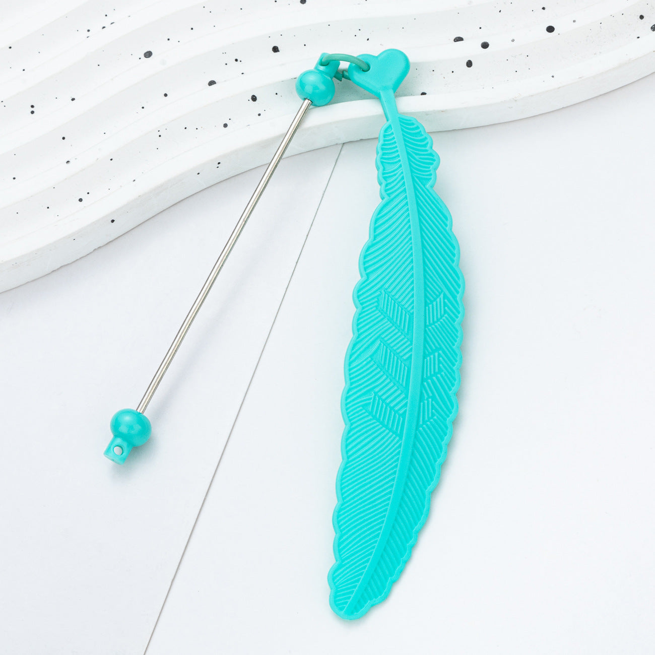 Wholesale DIY Beadable Feather Bookmark