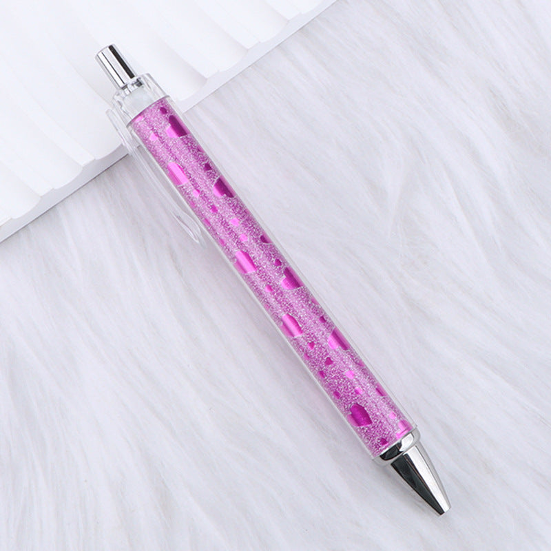 Wholesale Pink Bow Heart Roll Paper Ballpoint Pen