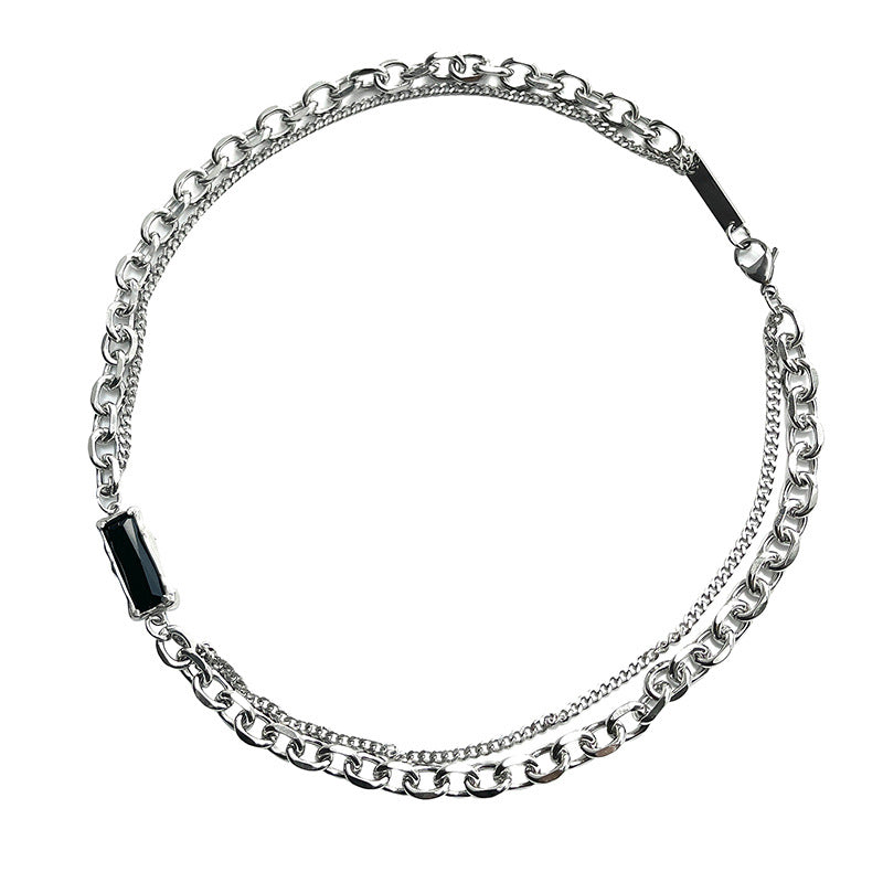 Wholesale  titanium steel  hip hop necklace