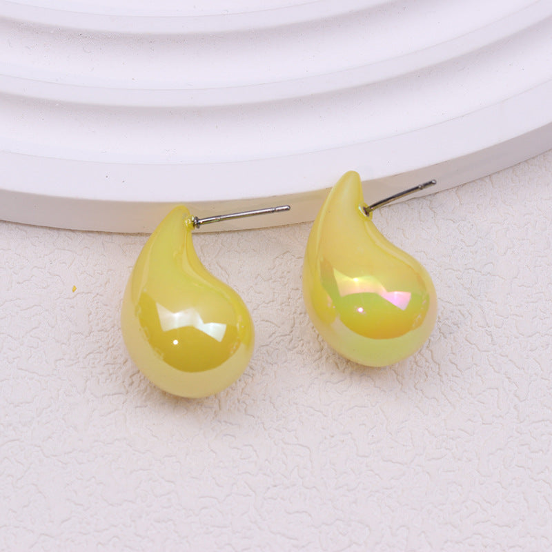 Wholesale Acrylic Glossy Water Drop Earrings ACC-ES-DA012