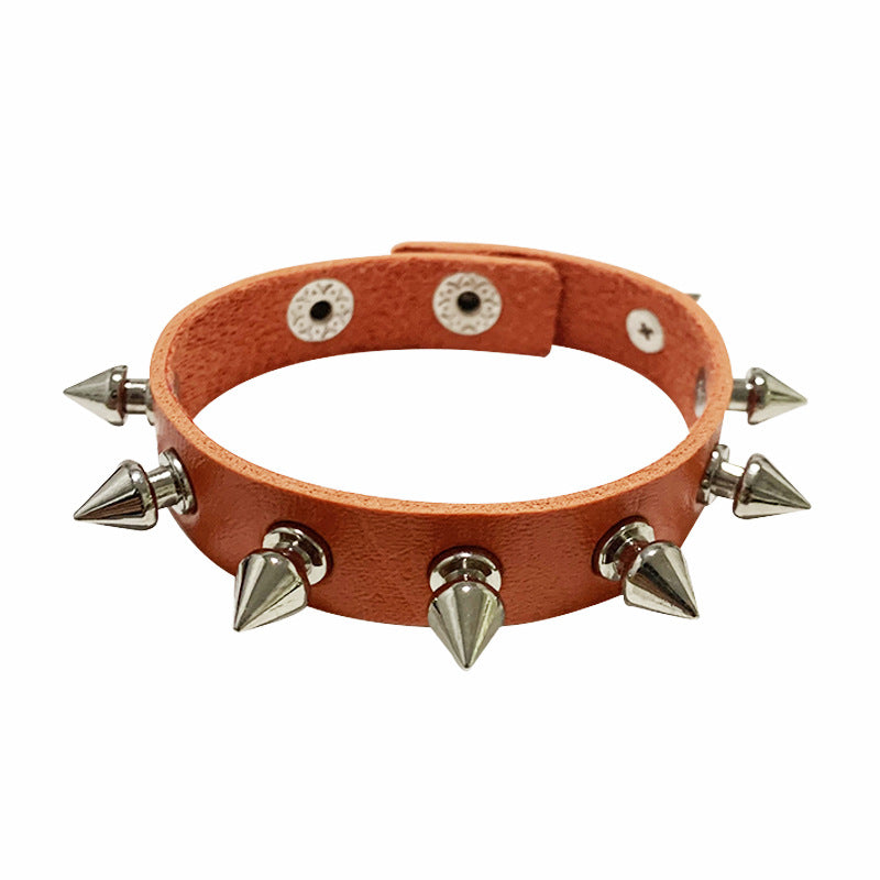 Wholesale Punk Style Rivet Bracelet Leather Rock Gothic Bracelet ACC-BT-Jinl002