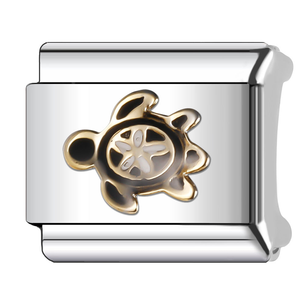 Wholesale Italian Charm Bracelet 9mm DIY Splicing Animal Style Stainless Steel Composable Bracelet