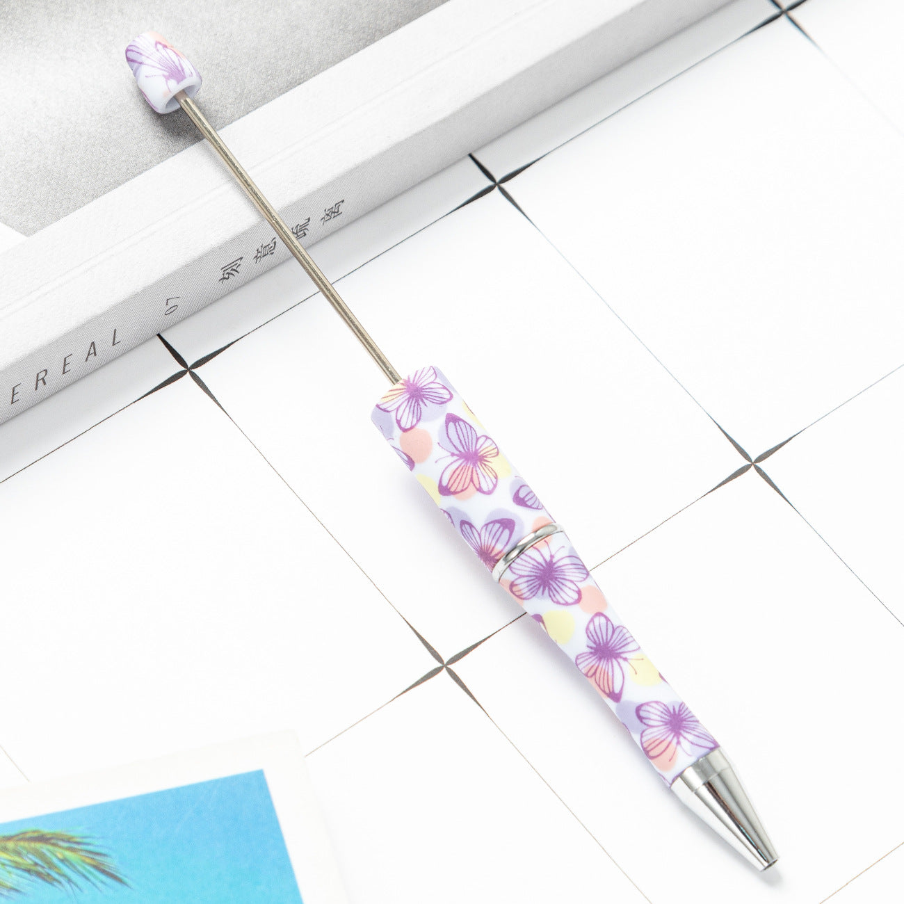 Wholesale Beadable Pens Cow Print Leopard Print Christmas Plastic Pen DIY for Beaded