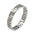 Wholesale simple hollow Great Wall pattern titanium steel ring