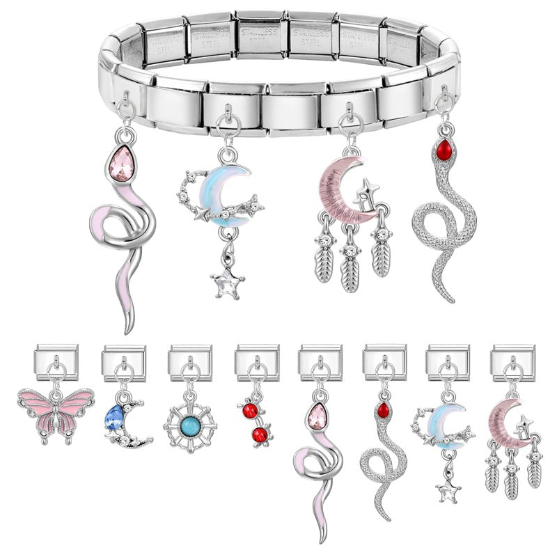 Wholesale Italian creative retro DIY Composable Bracelet Charms DIY Bracelets