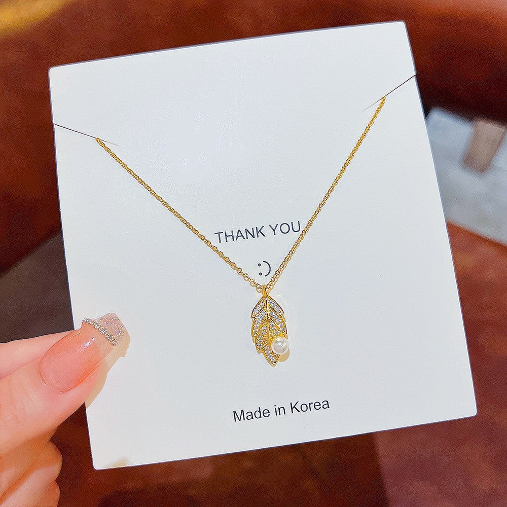 Wholesale Titanium Steel Non-fading Necklace Clavicle Chain Choker Necklace ACC-NE-Xiyue001