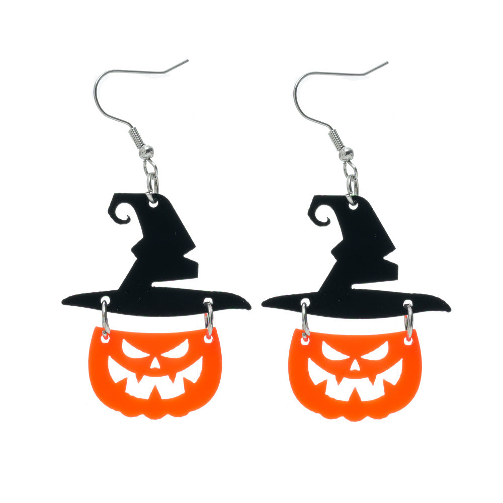 Wholesale Halloween  Hat Funny Acrylic Earrings