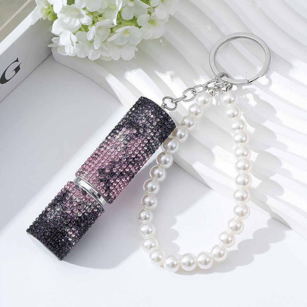 Wholesale  Diamond-Encrusted 5ml Creative  Keychain