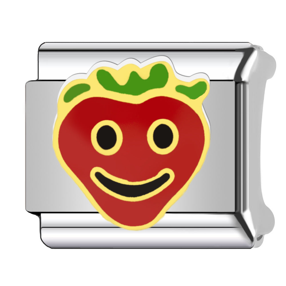 Wholesale  Italian Charm Bracelet 9mm DIY  fruit cherry Creative Stainless Steel Composable Bracelet