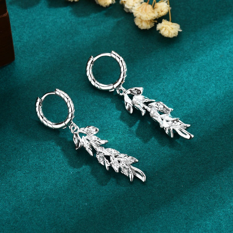 Wholesale Irregular Leaf Earrings ACC-ES-ChuangYi005