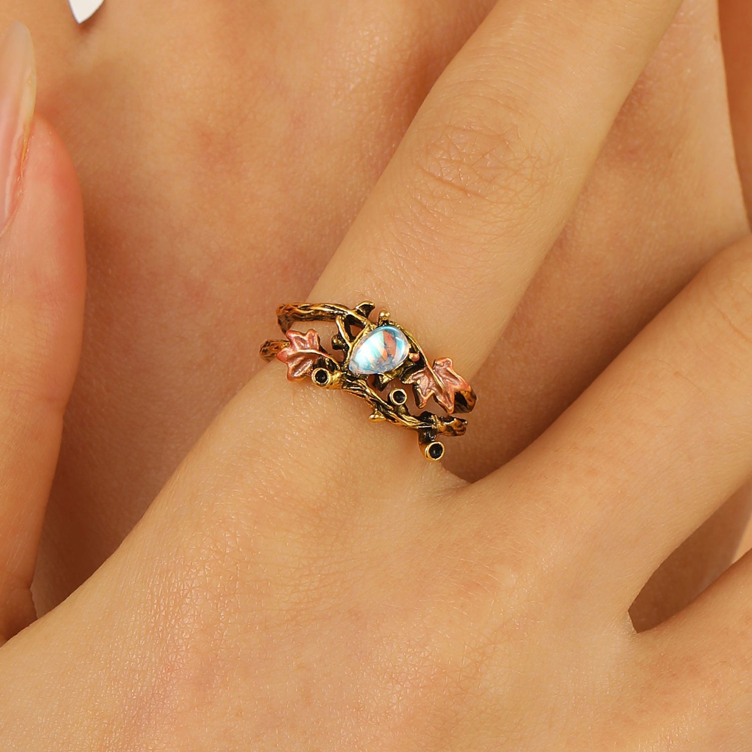 Wholesale vintage cotton and linen national style hollow leaves long sweater chain necklace