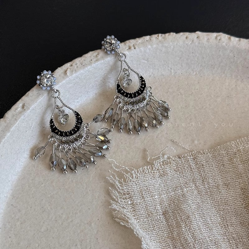 Wholesale Fan-shaped Tassel Earrings Bohemian Earrings