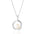 Wholesale Irregular Ring Pearl Pendant Titanium Steel Necklace