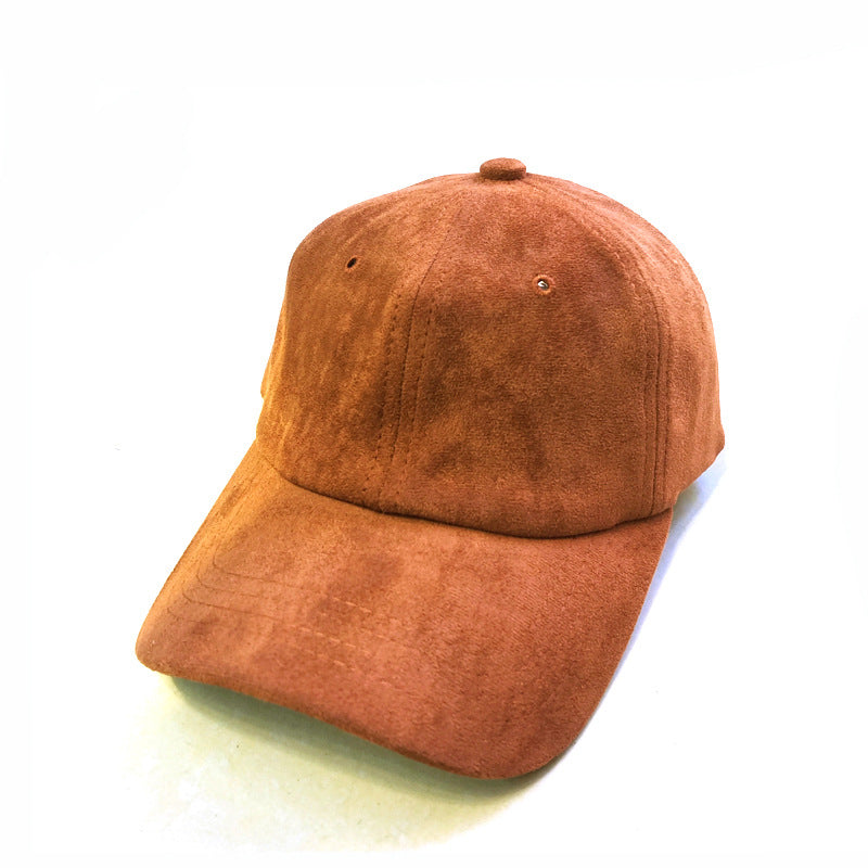 Wholesale  deerskin velvet baseball cap  retro  color outdoor travel sun hat