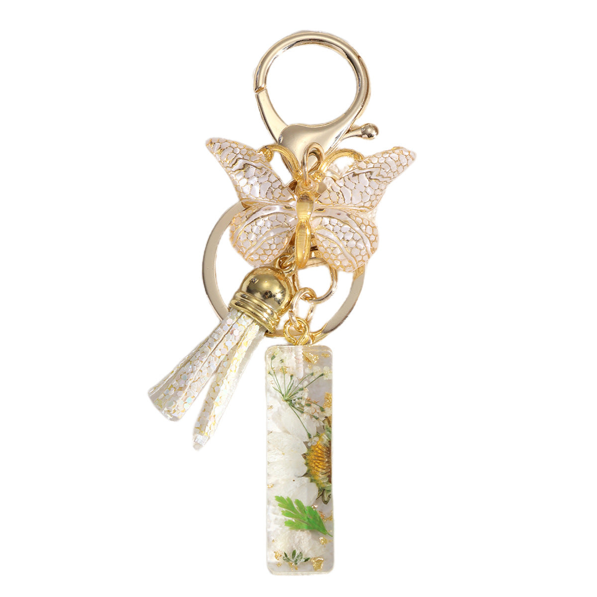 Wholesale Flowers English 26 Letters Keychain