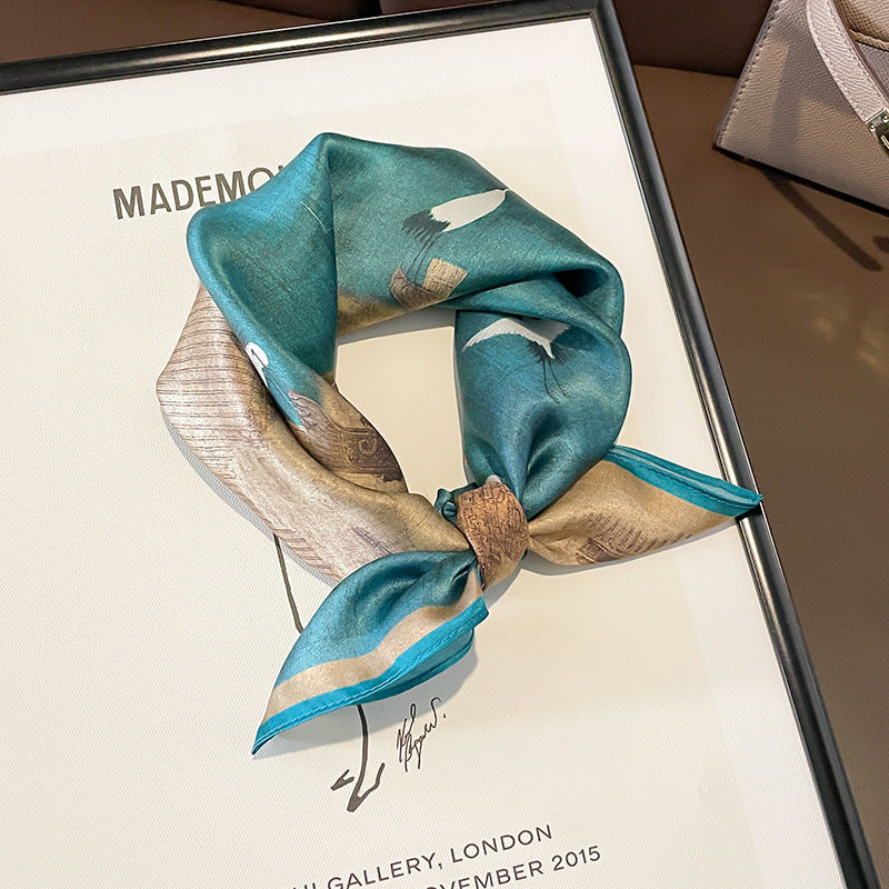 Wholesale  Silk f Women' s Autumn f f All-match Hair Band Fashion Small Square f