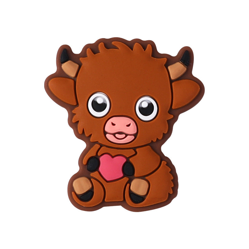 Wholesale 20pcs Valentine's Day Cartoon Animal Focal Beads DIY Bead Accessories ACC-BDS-RongFa041