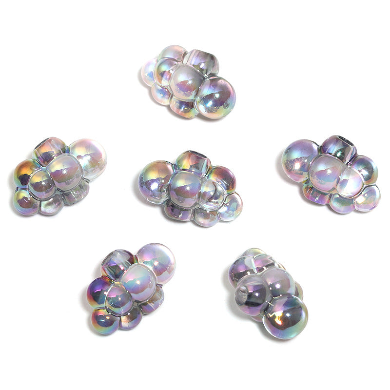 Wholesale  100pcs/pack color-transmitting gradient clouds Acrylic Beads DIY Bead Accessories