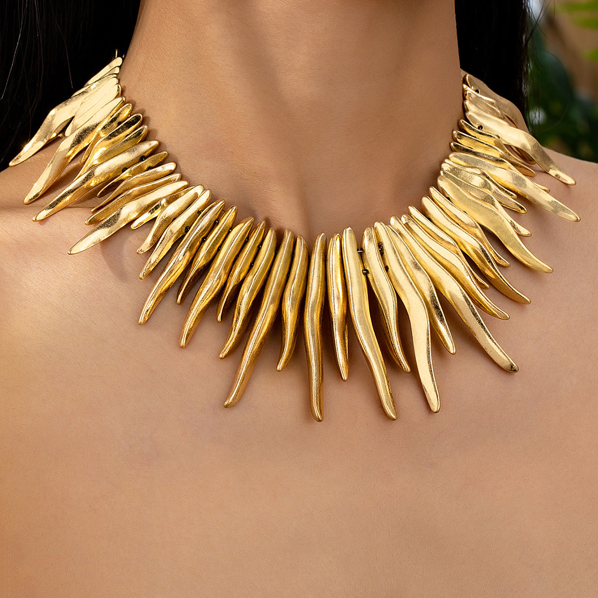 Wholesale  geometric irregular clavicle chain  necklace