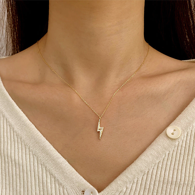 Wholesale S925 Sterling Silver Plated 14K Gold Color Necklace