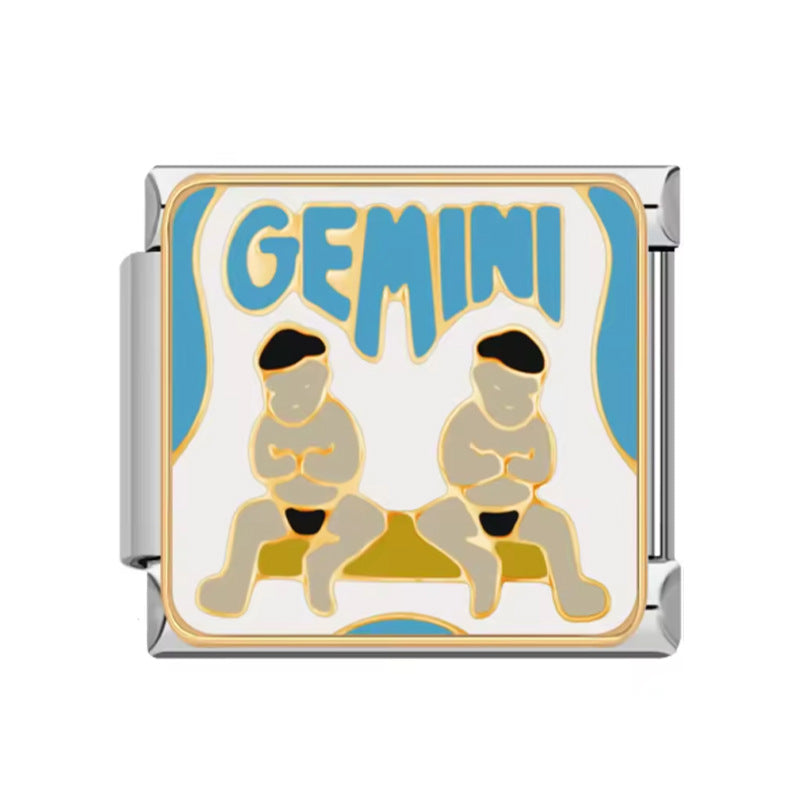 Wholesale Italian Charm Bracelet 9mm DIY Splicing Valentine's Day Series Stainless Steel Composable Bracelet