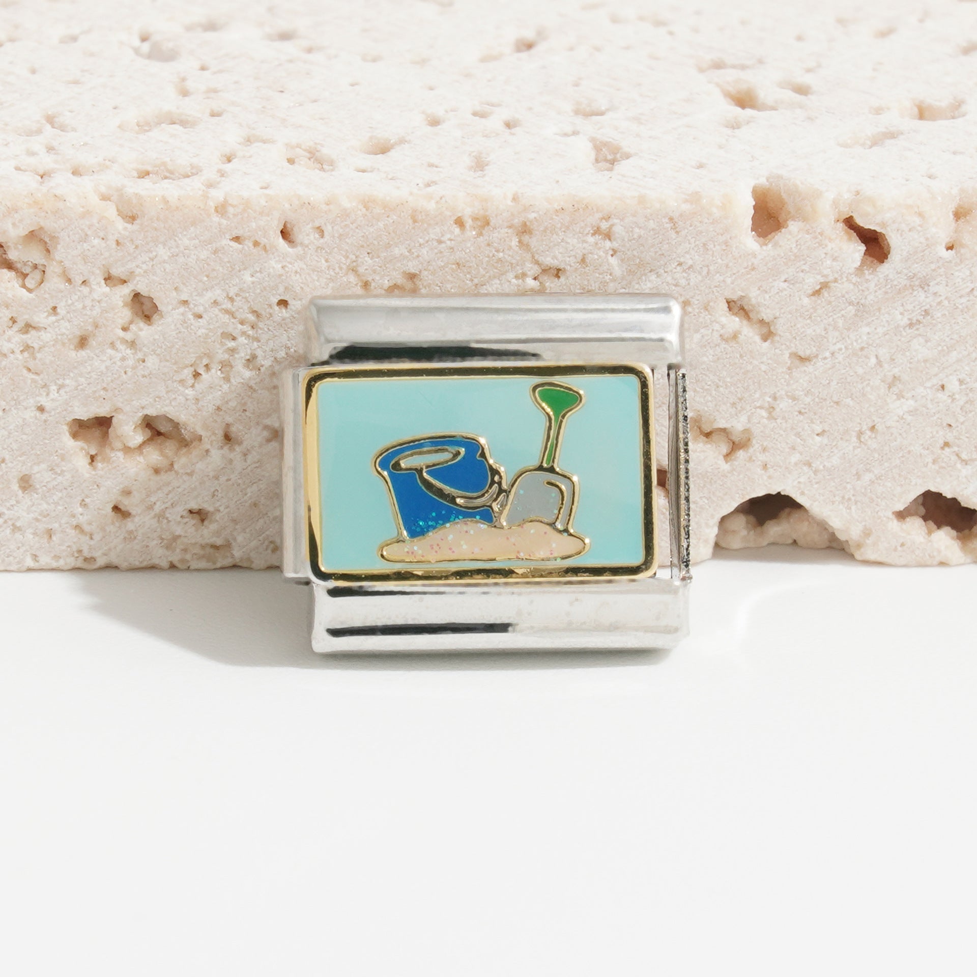 Wholesale Italian Charm Bracelet 9mm DIY Splicing Creative Pattern Stainless Steel Composable Bracelet