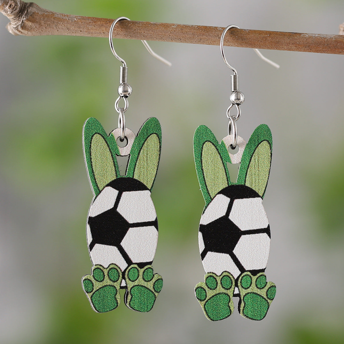 Wholesale  Easter football baseball rugby basketball egg rabbit dwarf pendant earrings