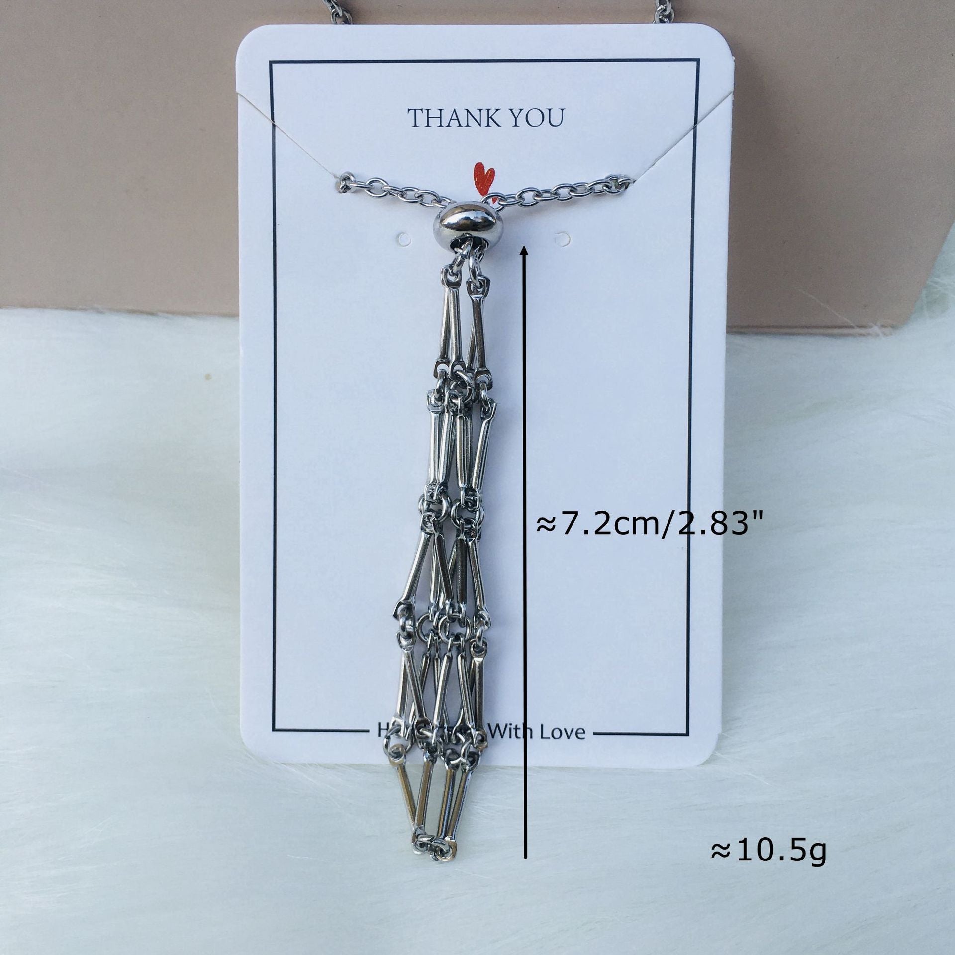 Wholesale Natural Crystal Raw Stone Net Pocket Metal Bamboo Necklace Crystal Mesh Bag ACC-NE-RongGuan008