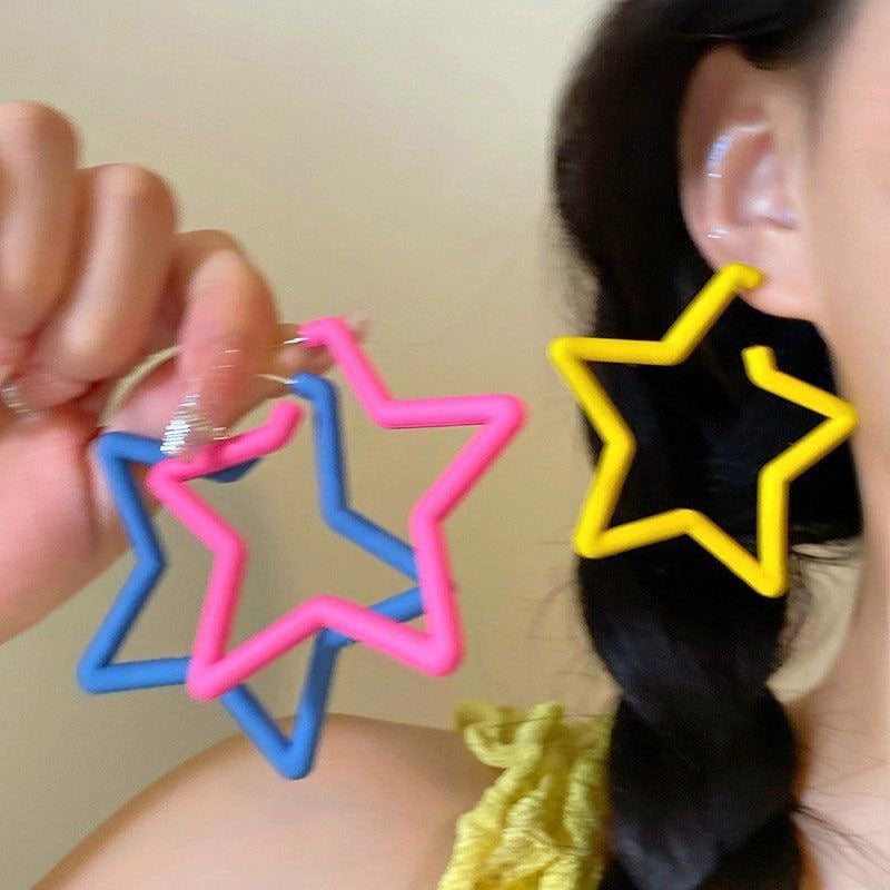 Wholesale Multicolor Star Earrings