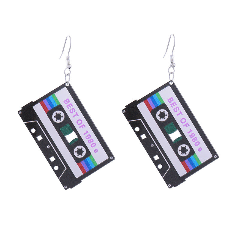 Wholesale Simple Fashion Acrylic Printed Earrings ACC-ES-CT032