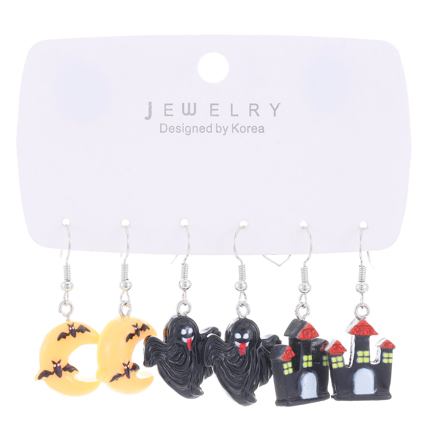 Wholesale  Pumpkin Ghost Earrings,  Resin Drop Earrings for Party,  Fashion Jewelry Accessory