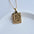 Wholesale Stainless Steel Letter Square Brand Pendant Plated 18K Necklace