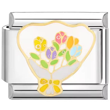 Wholesale Italian Charm Bracelet 9mm DIY  Starry Sky Blue  Creative Stainless Steel Composable Bracelet