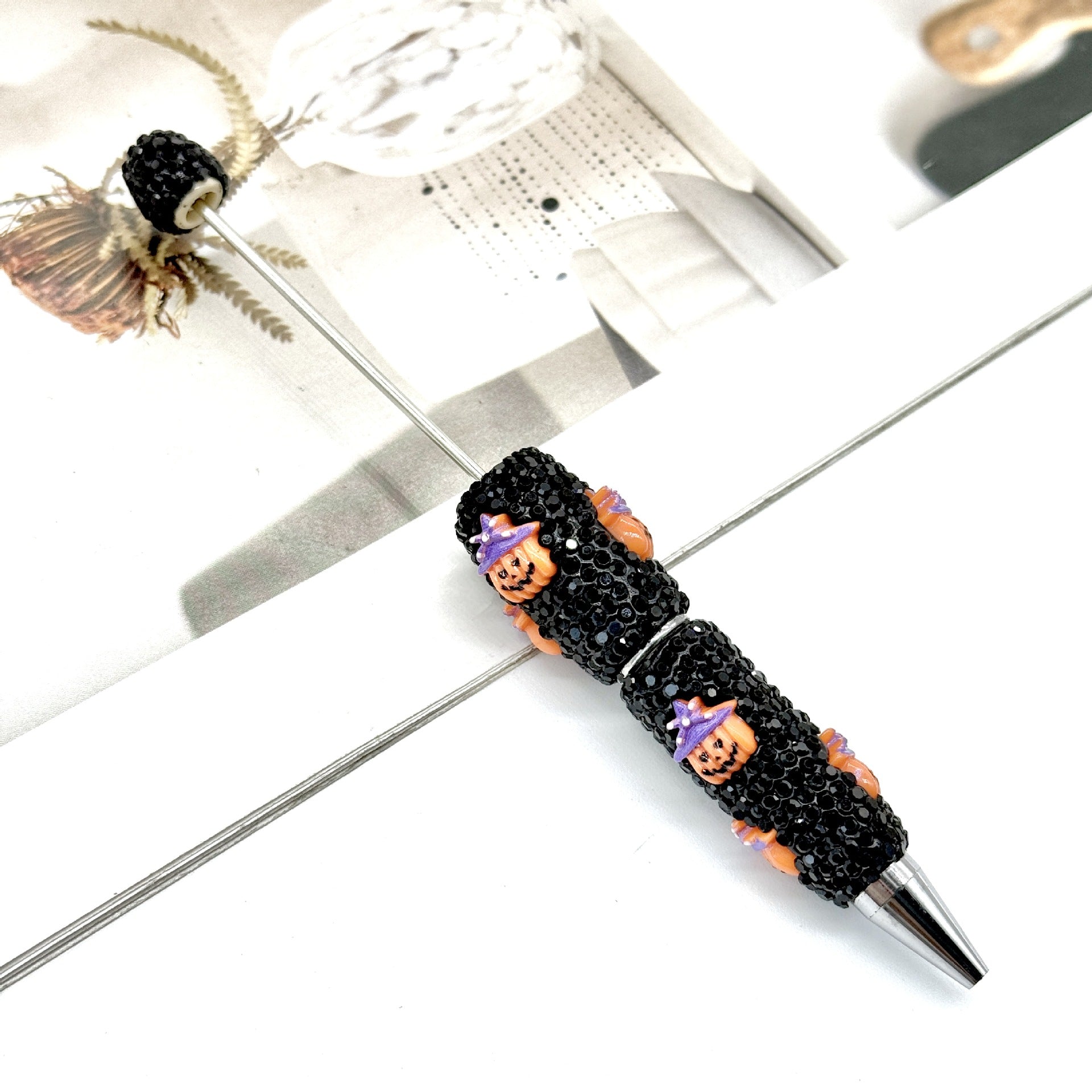 Wholesale  Full Diamond  Skull Pumpkin Ghost Series Beadable Pens