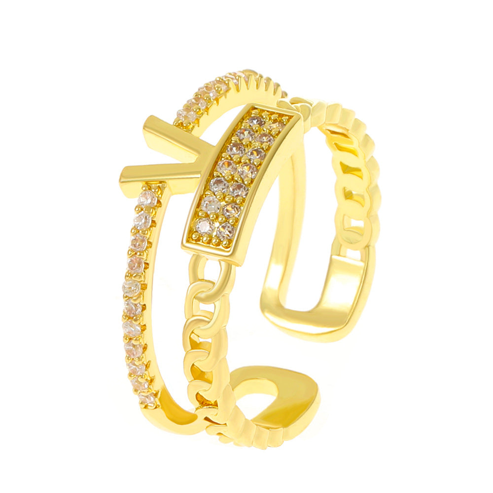 Wholesale  simple irregular opening ring