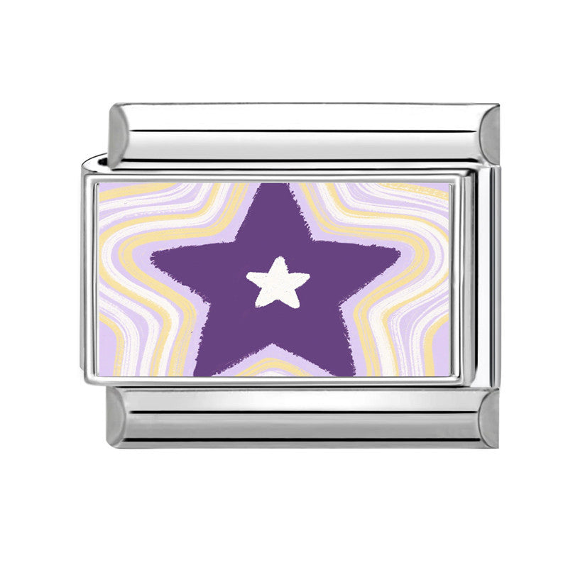 Wholesale Hearts and Love Italian Charms flowers DIY  Single Section Creative Stainless Steel Composable Bracelet