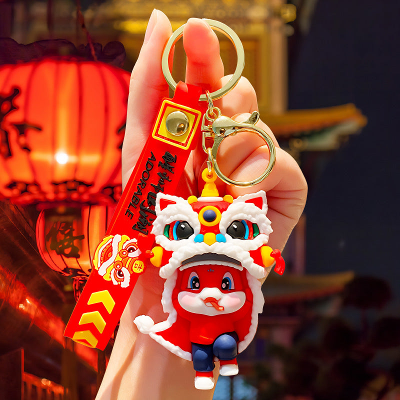 Wholesale Cute cartoon silicone keychain