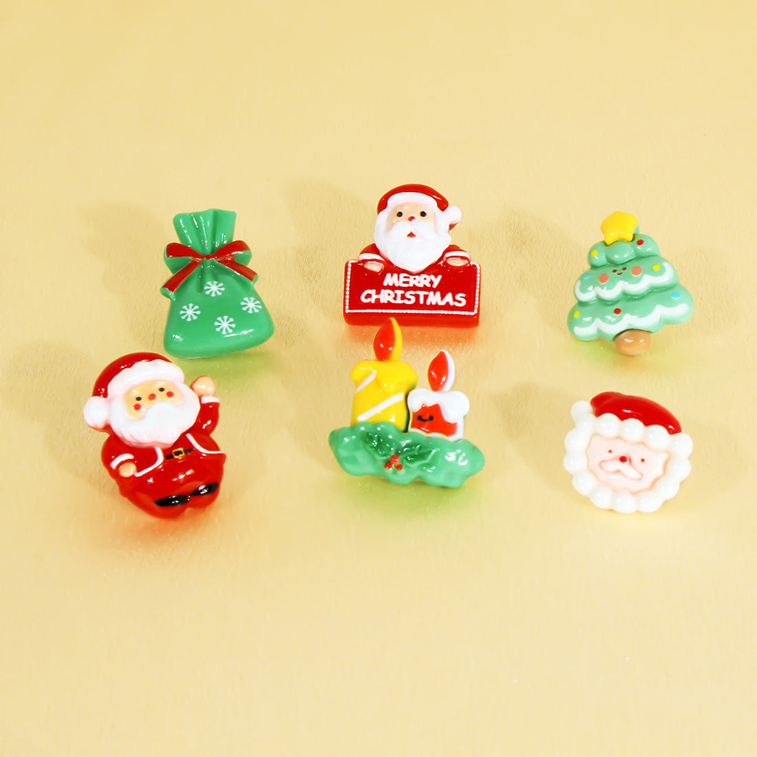 Wholesale Cartoon Cute Santa Claus Christmas Tree Earrings ACC-ES-Tengc004